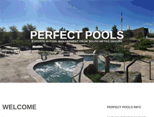 Tablet Screenshot of perfect-pools.com